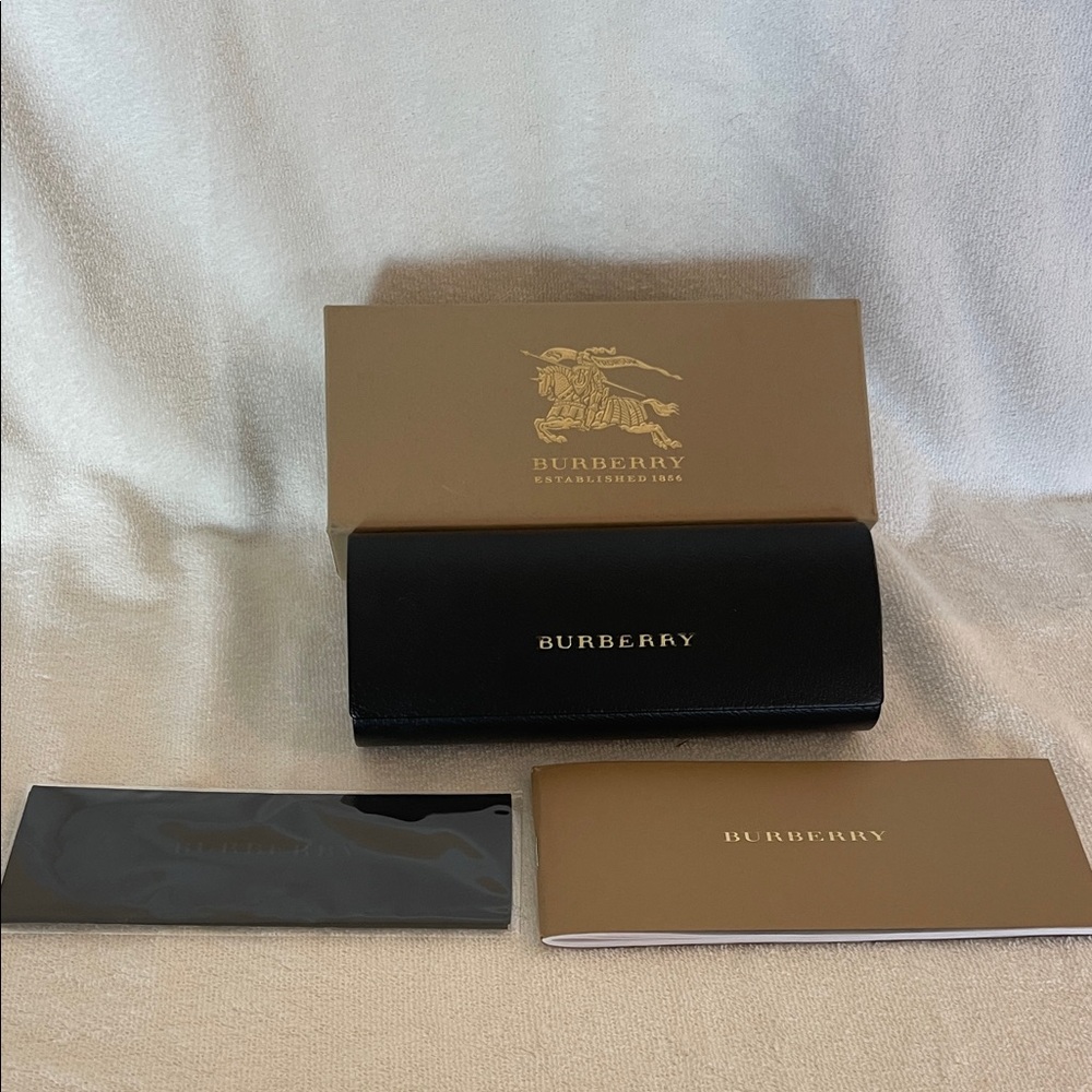 Burberry Black Glasses Case with box